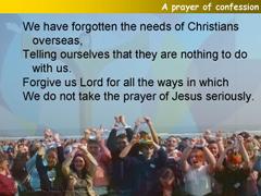 A prayer of confession