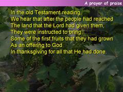 A prayer of praise