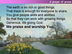 A prayer of praise