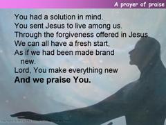 A prayer of praise