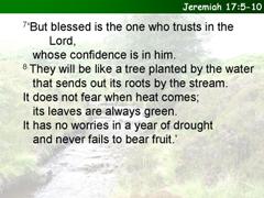 Jeremiah 17:5-10