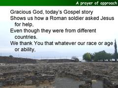 A prayer of approach