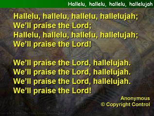 Hallelu, hallelu, hallelu, hallelujah