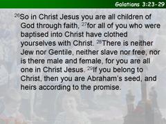 Galatians 3:23-29