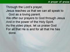 A prayer of praise