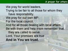 A prayer for others