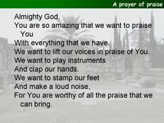 A prayer of praise