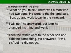 Matthew 21:28-32