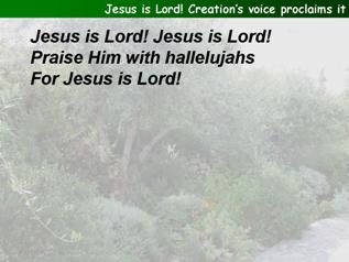 Jesus is Lord, creation's voice proclaims it