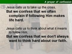 A prayer of confession