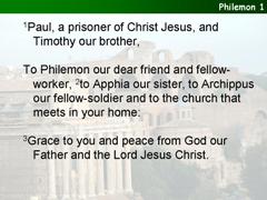 Philemon 1-21