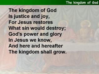 The Kingdom of God