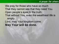 A prayer for others