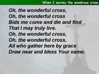 When I survey the wondrous cross (Tomlin & Walt)
