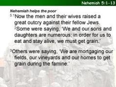 Nehemiah 5:1-13