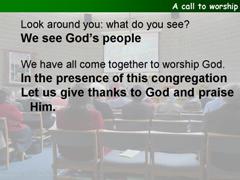 A call to worship