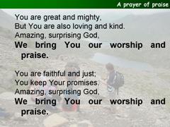 A prayer of praise