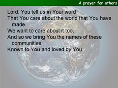 A prayer for others