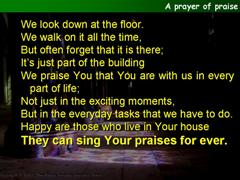 A prayer of praise