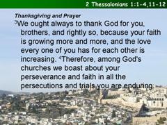 2 Thessalonians 1:1-4,11-12