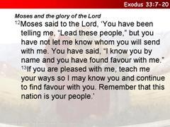 Exodus 33:7-20