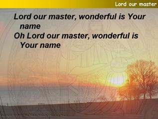 Lord our Master