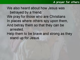 Closing prayer